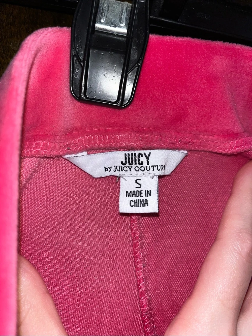 Authentic Juicy Couture Hot Pink Velour Tracksuit Set
